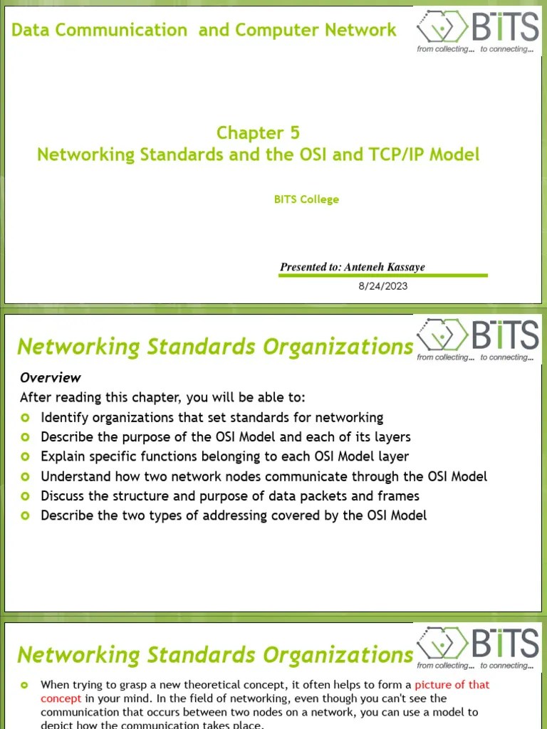 Data Communications - PPTX Chapter 5 | PDF | Osi Model | Port (Computer ...