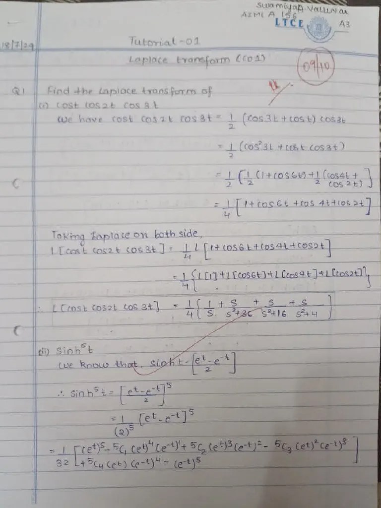 Maths Tutorial 1 | PDF