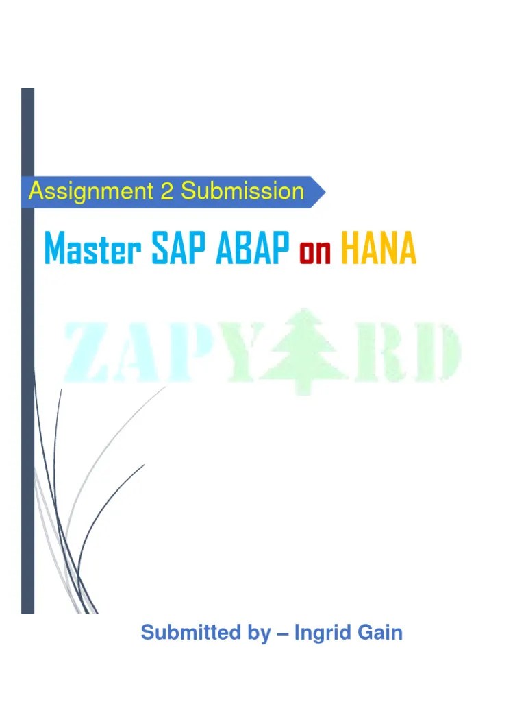 ABAP On HANA - Day 2 | PDF | Information Technology Management | Information Retrieval