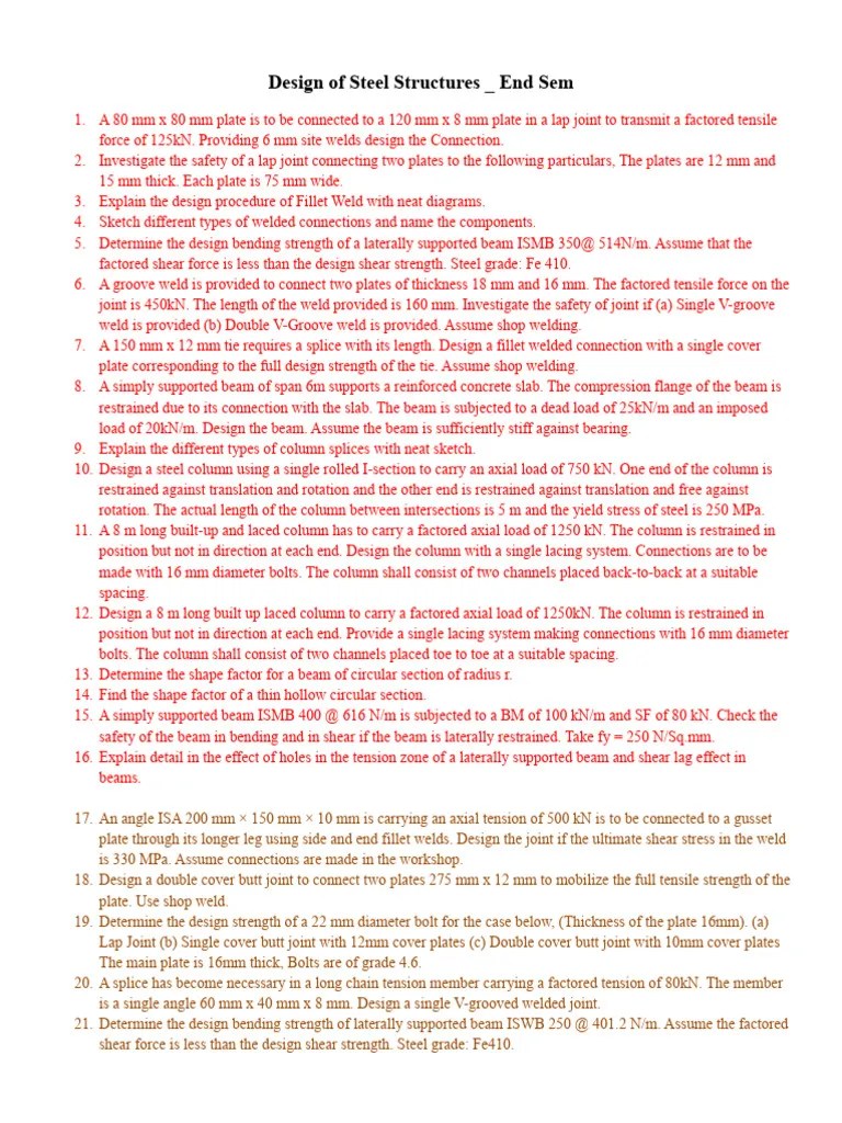 DSS Imp Questions | PDF | Beam (Structure) | Strength Of Materials