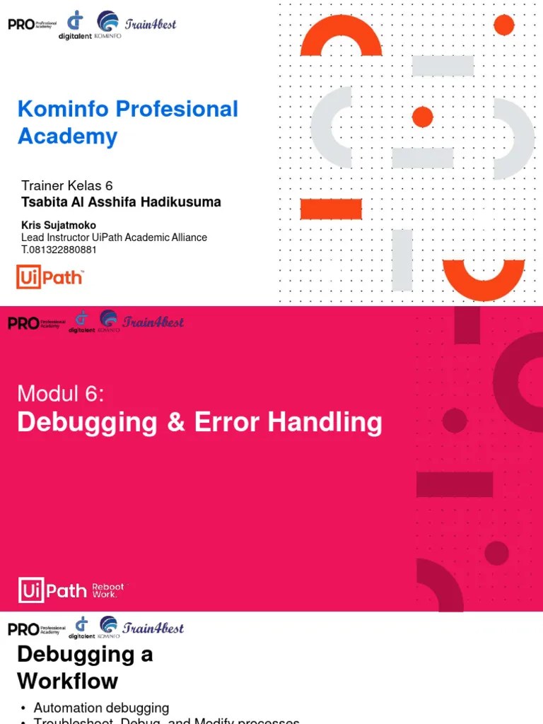 Modul 6 Debugging Error Handling | PDF | Debugging | Computing