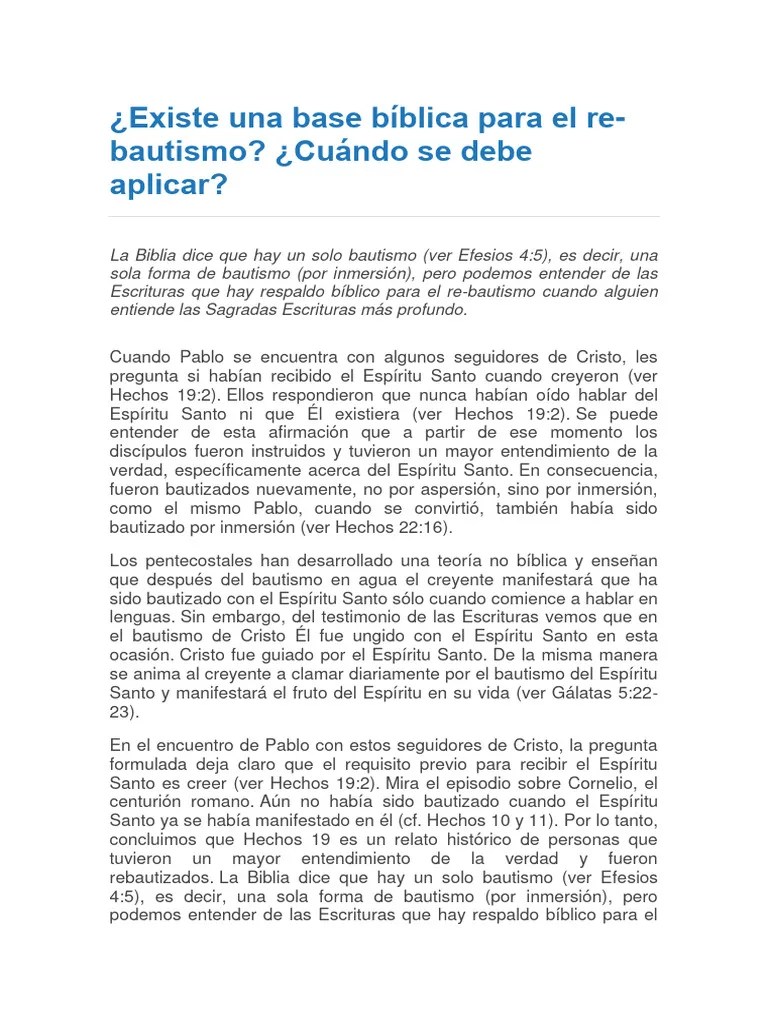 1 Corintios 15.29 - Bautismo Por Los Muertos Y Rebautismo | PDF | Bautismo | Pablo El Apóstol