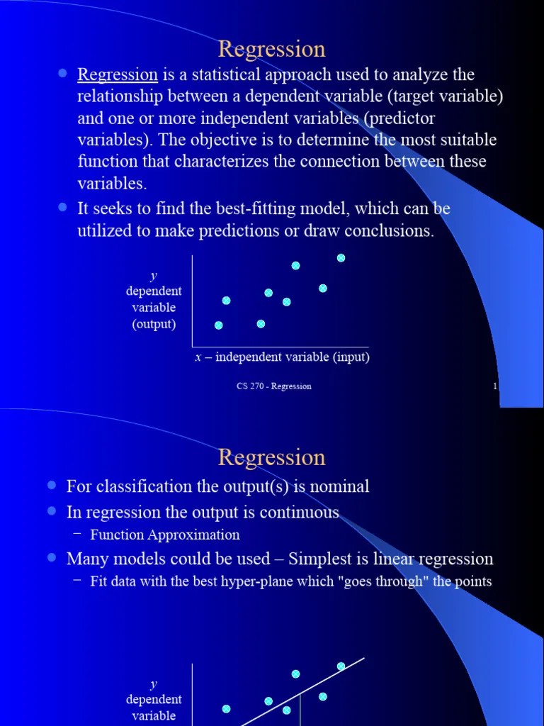 Regression | PDF | Dependent And Independent Variables | Regression ...