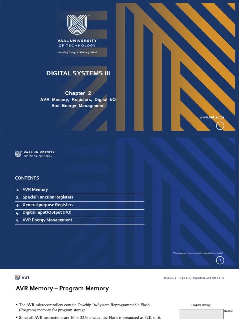 Chapter 2 - Registers And Digital Input And Output | PDF | Analog To ...