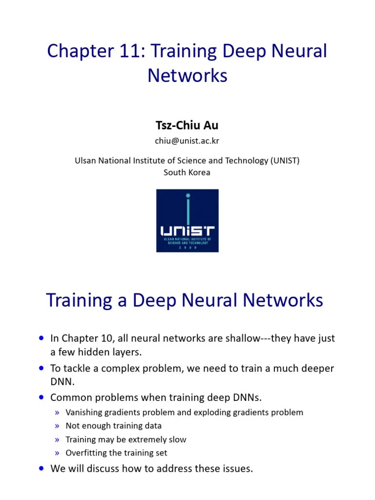 Training Deep Neural Networks | PDF | Artificial Neural Network | Deep ...