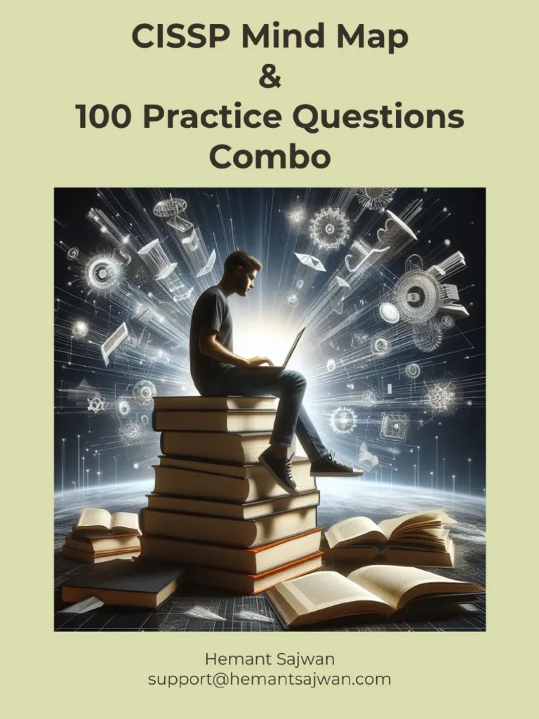 Cissp Mind Map 100 Practice Questions Combo | PDF | Public Key Cryptography | Key (Cryptography)