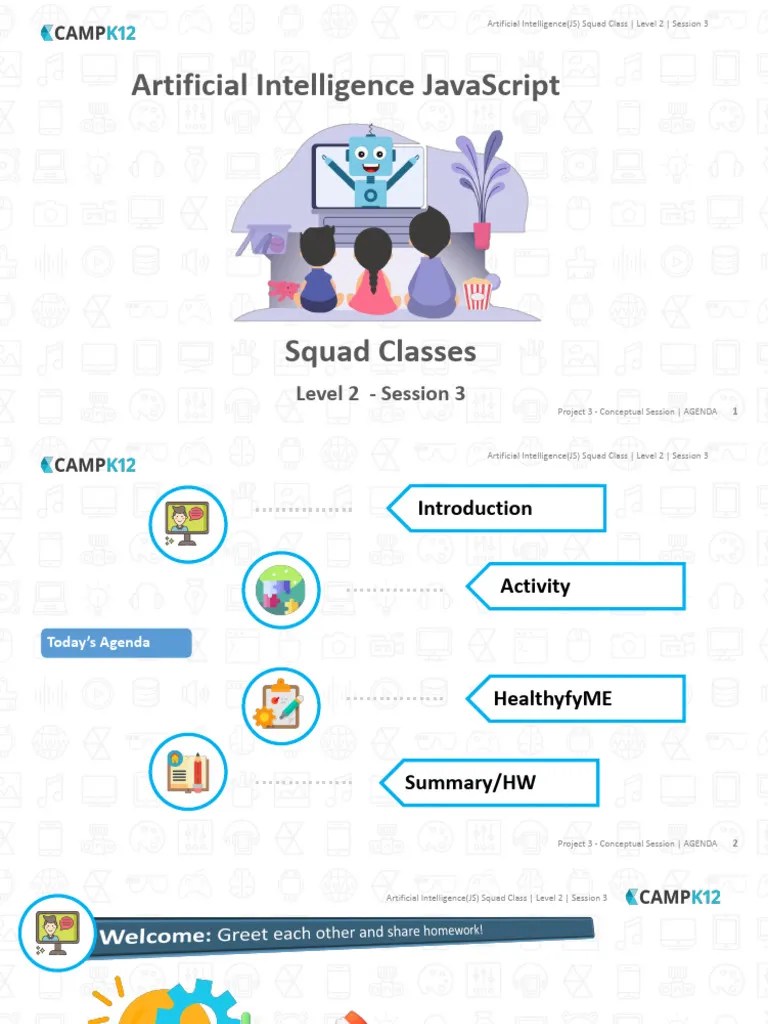 Artificial Intelligence Javascript: Level 2 - Session 3 | PDF ...