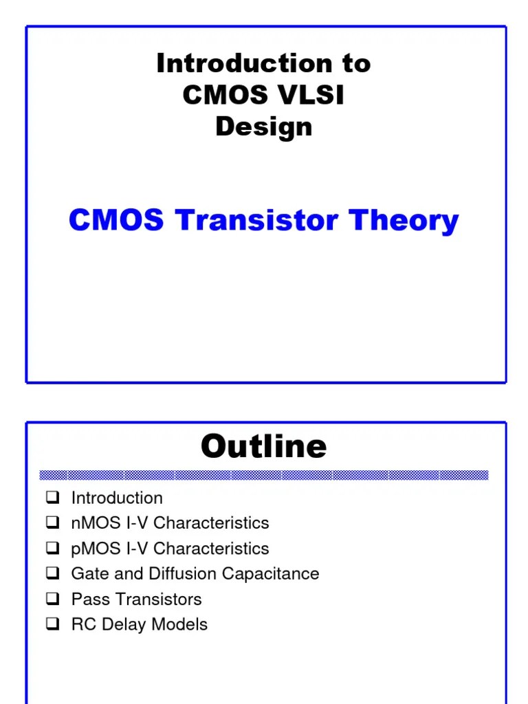 Lecture 2 CMOS Transistor Theory | PDF | Cmos | Mosfet