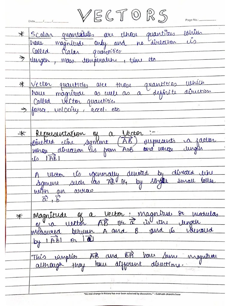 Vectors | PDF