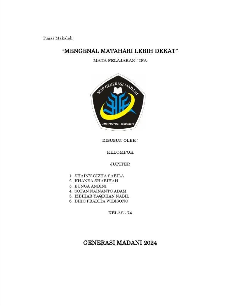 Mengenal Matahari Lebih Dekat | PDF