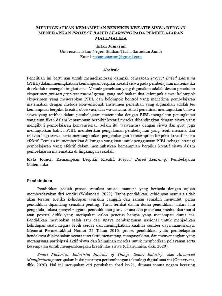 MENINGKATKAN+KEMAMPUAN+BERPIKIR+KREATIF+SISWA+DENGAN+MENERAPKAN+PROJECT ...