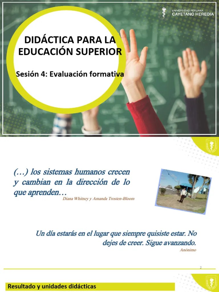 Sesión 4 Evaluacion De Aprendizajes | PDF | Evaluación | Enseñando