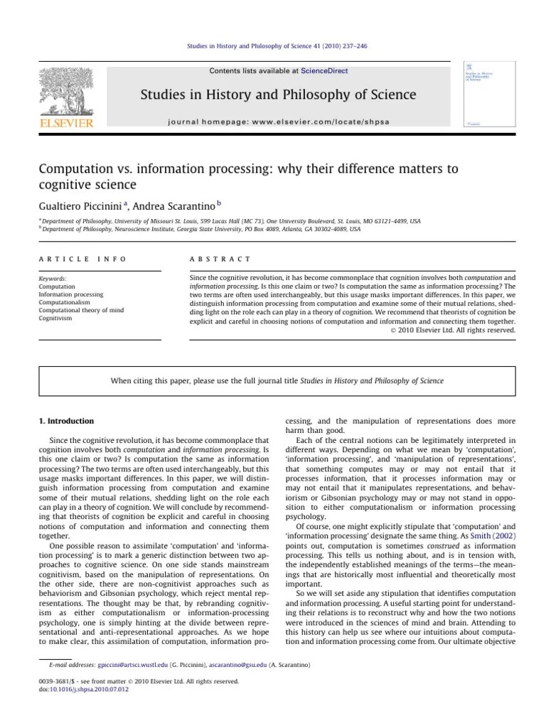 Computation - Vs - Information - Processing - How They Are Different ...