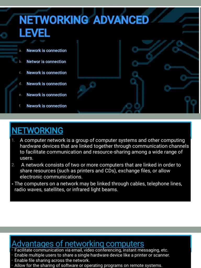 Networking In Computer Science Notes For Advanced Level | PDF | Osi ...