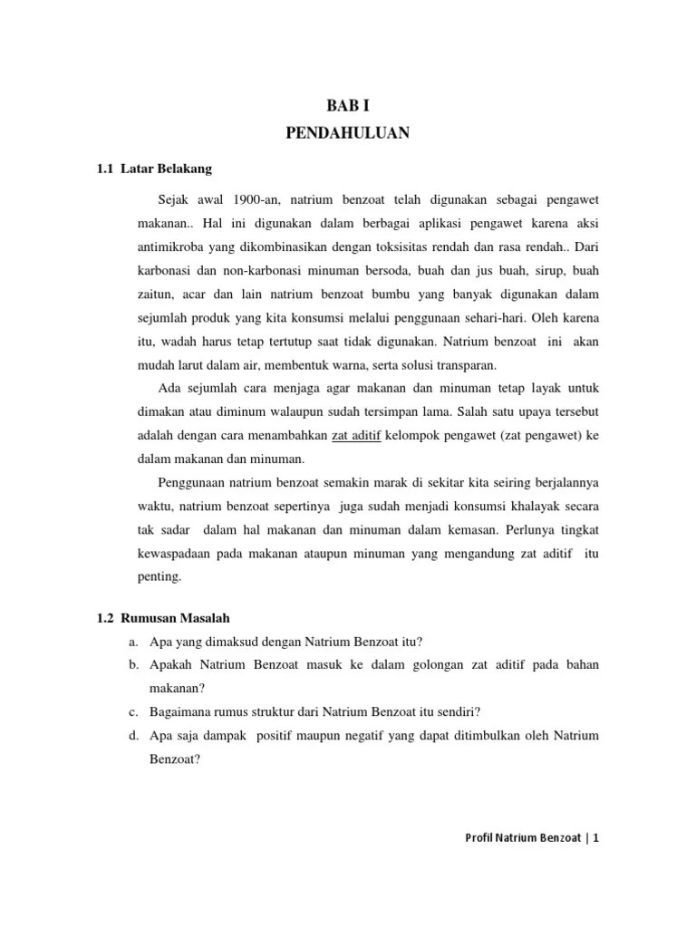 Profilil Natrium Benzoat | PDF