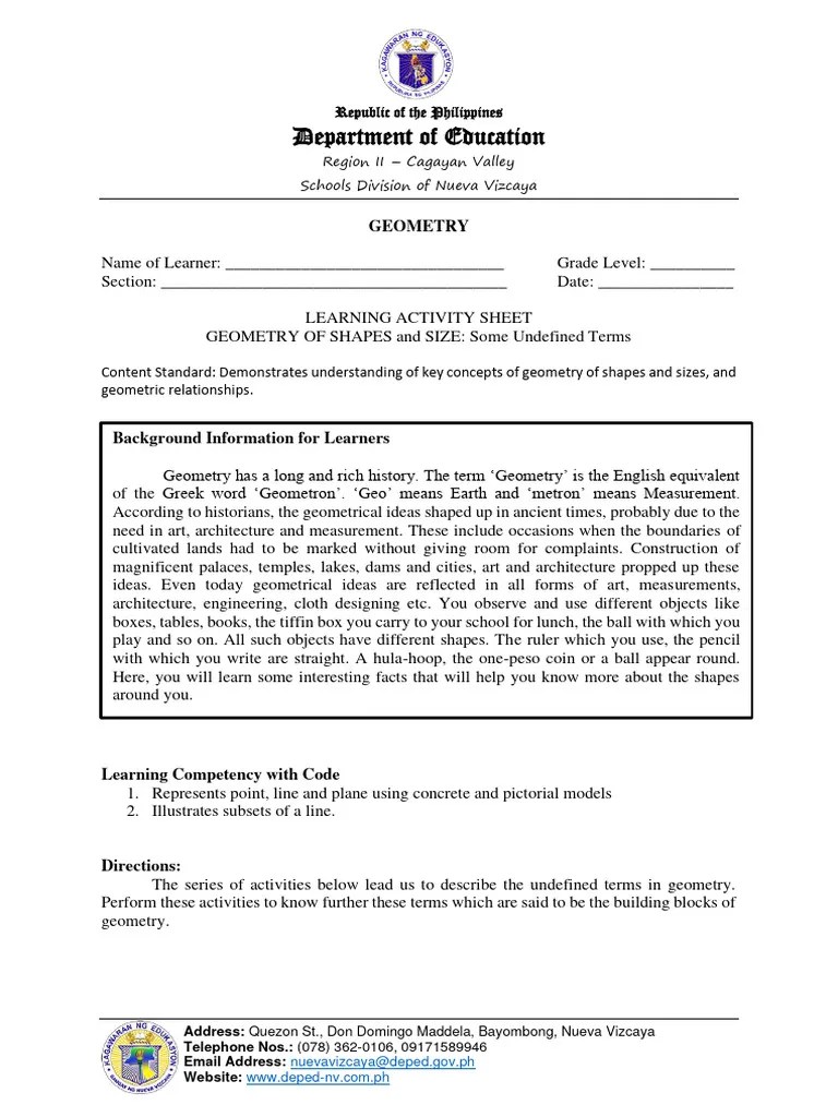 GEOMETRY1 | PDF | Line (Geometry) | Geometry