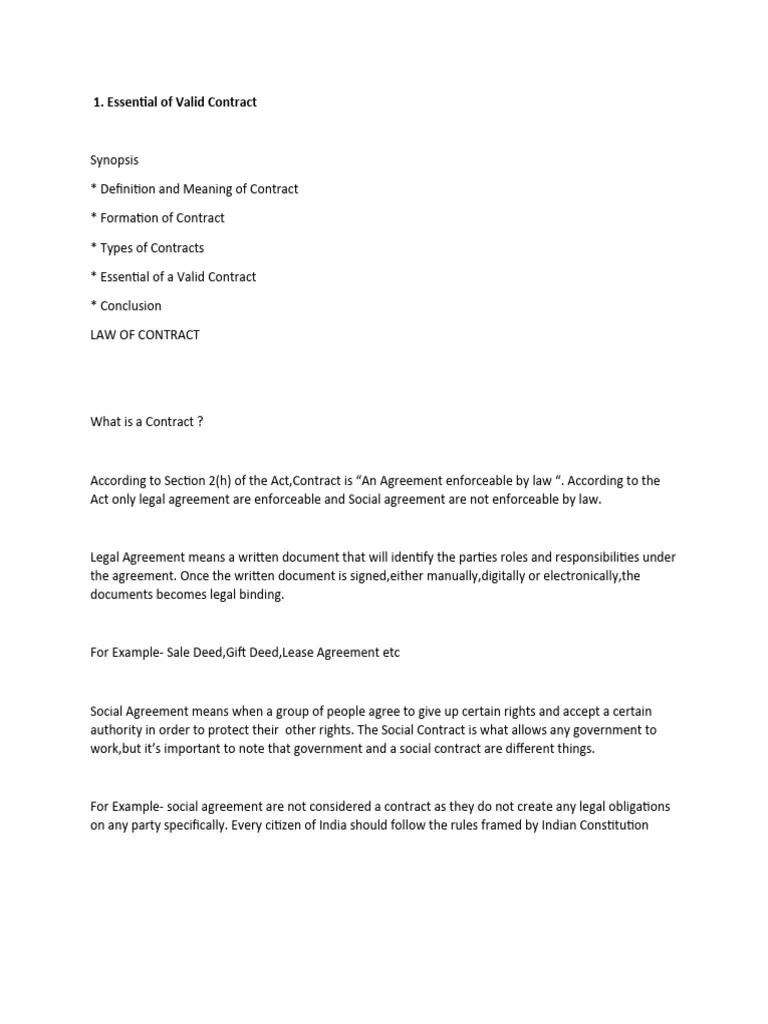 Contract Notes | PDF | Offer And Acceptance | Consideration