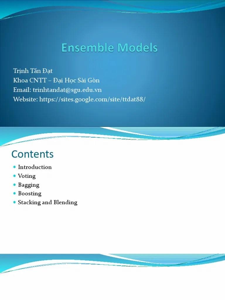 12 Ensemble Model | PDF | Statistical Classification | Bootstrapping ...