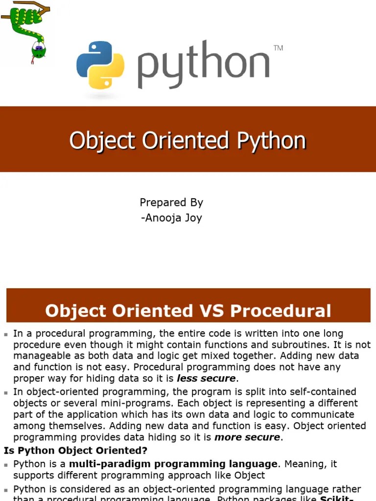 OOP Python 1 | PDF | Method (Computer Programming) | Class (Computer ...