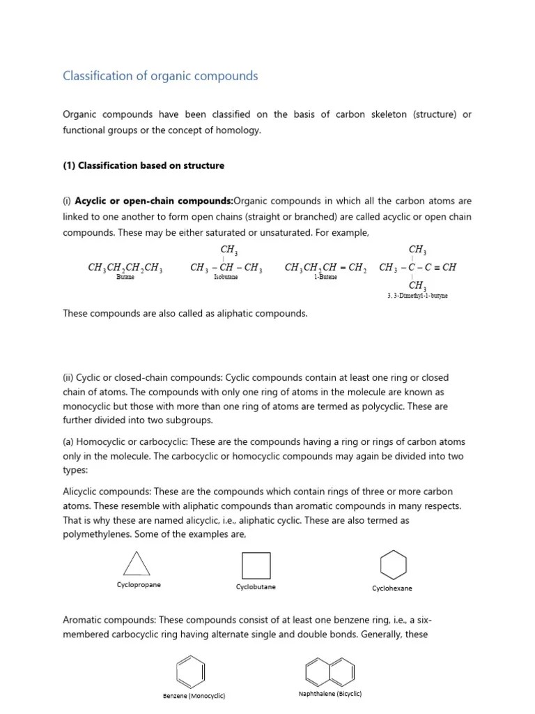 3 - JEE - Chemistry - Purification - Classification Of Organic ...