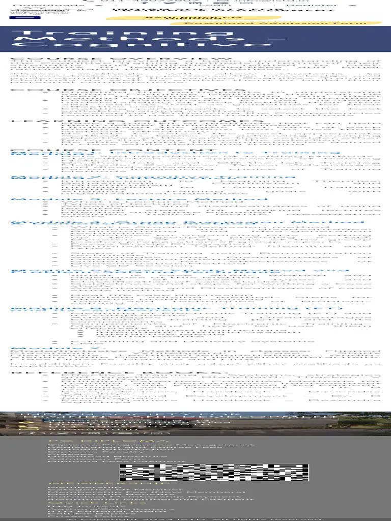 Training Methods - Cognitive - Indian Society For Training ...