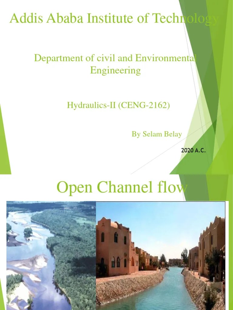Open Channel Flow PPT Slide | PDF | Fluid Dynamics | Fluid Mechanics