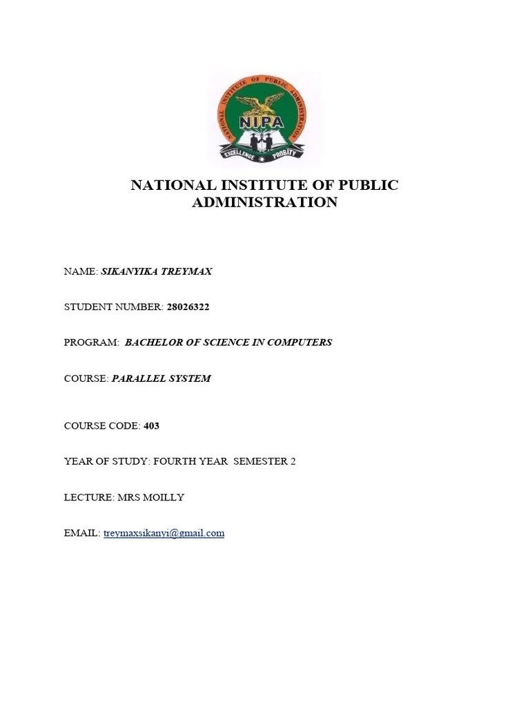 Parallel System Assignment | PDF | Computer Science | Software Engineering
