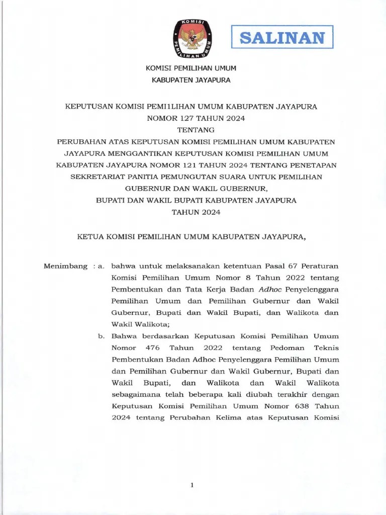 SK Sekretariat PPS Tahun 2024-Salinan | PDF
