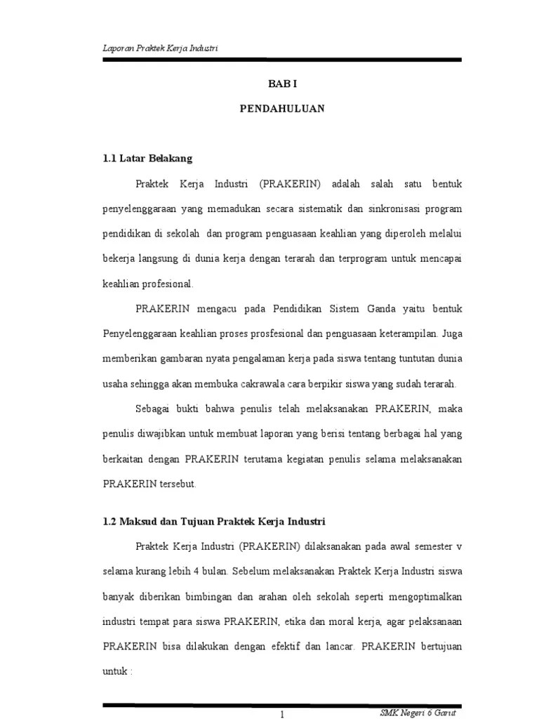Pada akhir kegiatan, instruktur/pembimbing dari du/di atau instansi. Contoh Laporan Kegiatan Magang Smk Nusagates