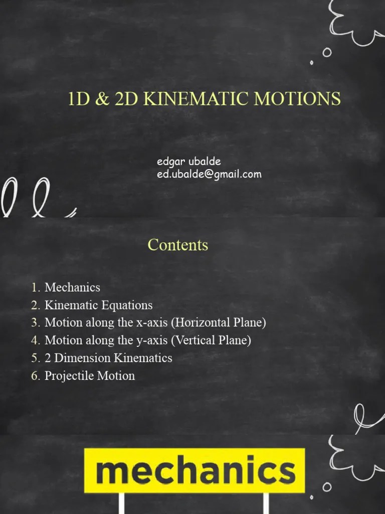 1D 0 2D Kinematics | PDF | Acceleration | Velocity