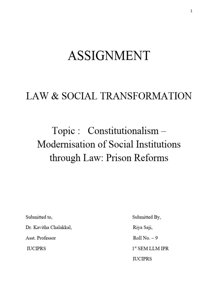 Prison Reforms | PDF | Prison | Punishments