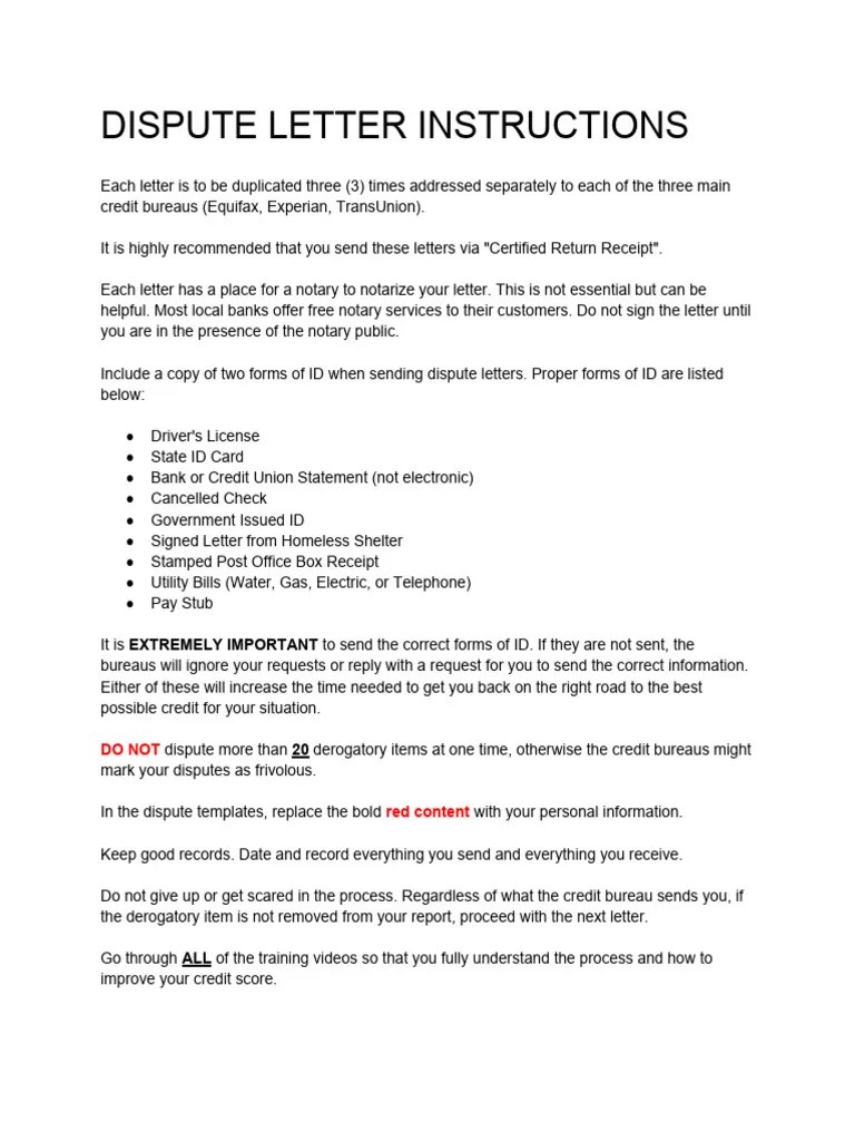 Dispute Letters 2021 | PDF | Lawsuit | Credit History