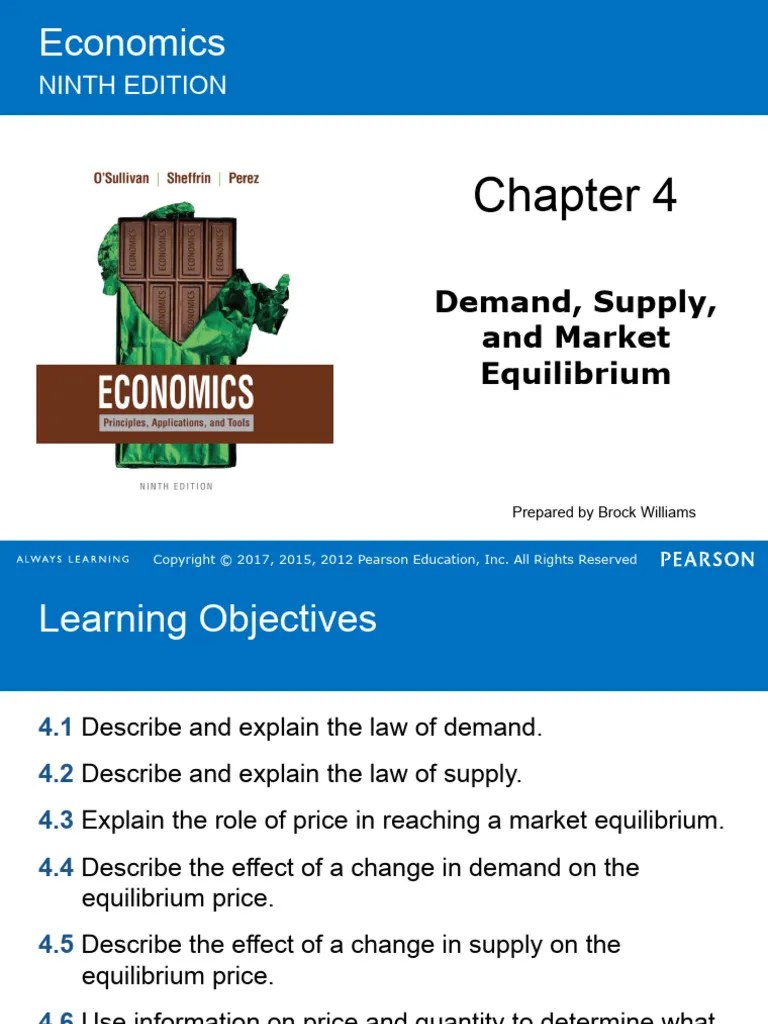 Chapter 4 - Demand, Supply, And Market Equilibrium | PDF | Supply (Economics) | Demand