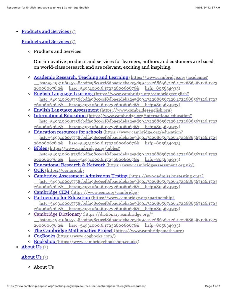 5 Resources For English Language Teachers - Cambridge English | PDF | English As A Second Or ...