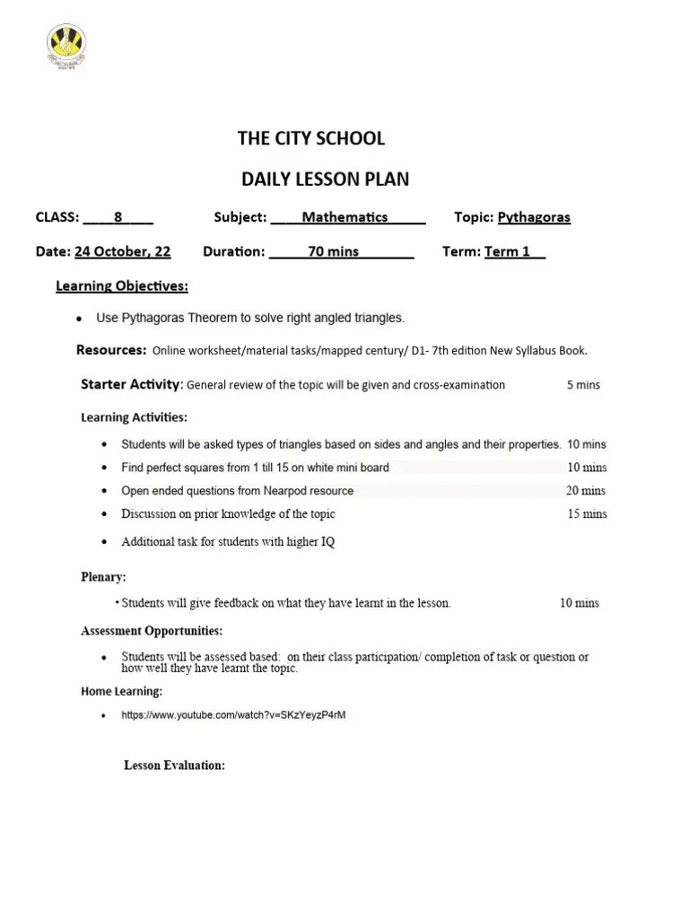Lesson Plan Grade 8 Week 11 | PDF | Lesson Plan | Behavior Modification