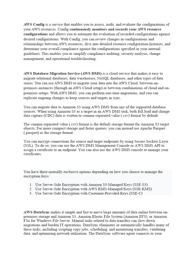 AWS Study Notes | PDF | Amazon Web Services | Cloud Computing