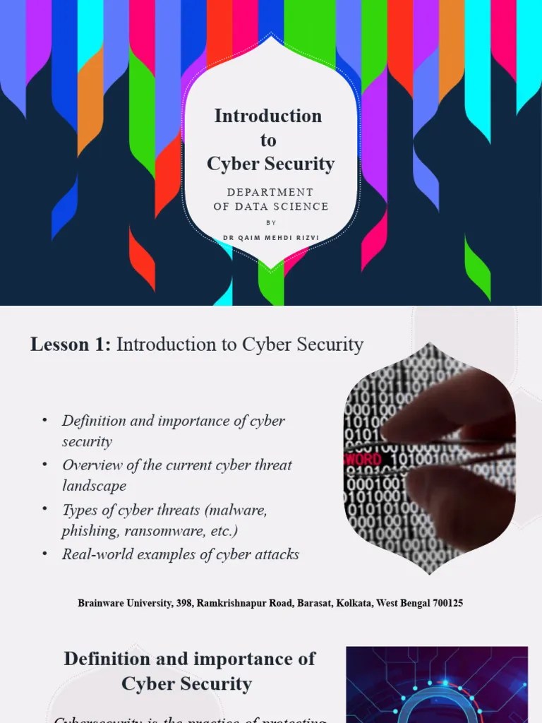 Introduction To Cyber Security | PDF | Security | Computer Security