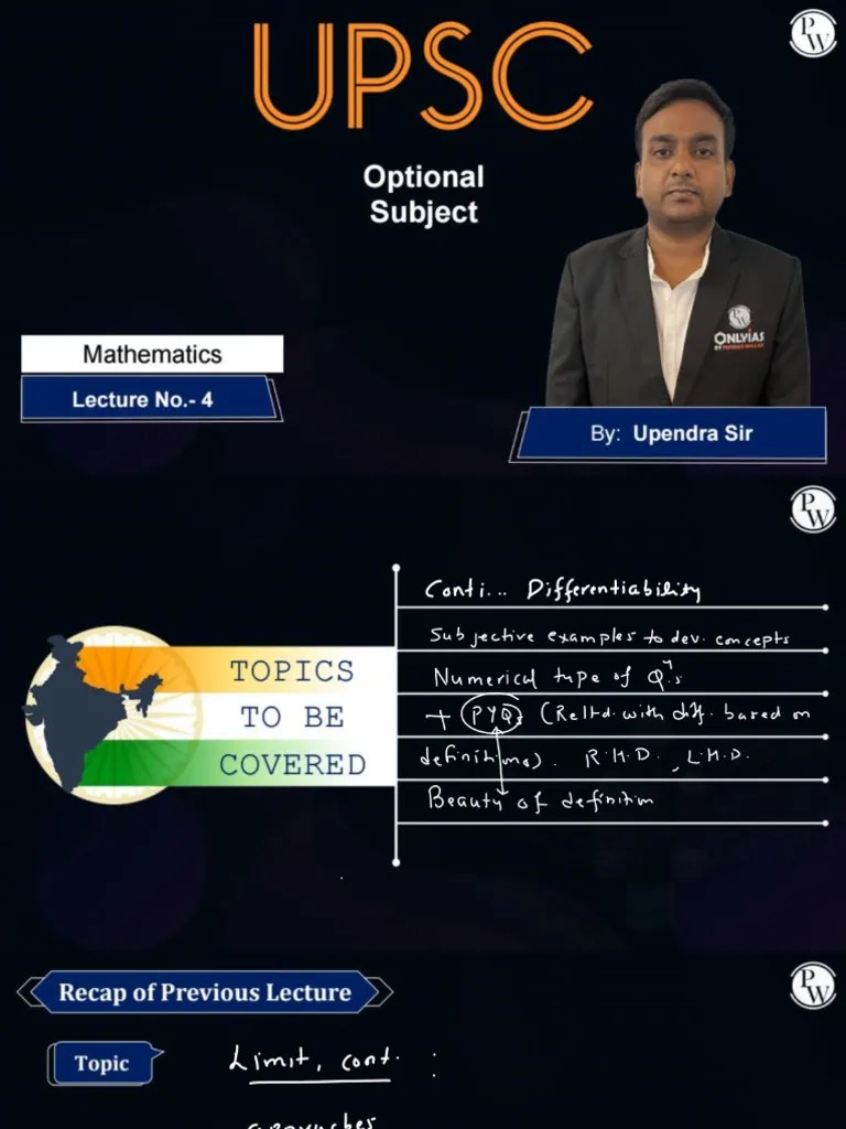 Mathematics 04 - Class Notes - UPSC Mathematics Optional 2024 (Hinglish ...