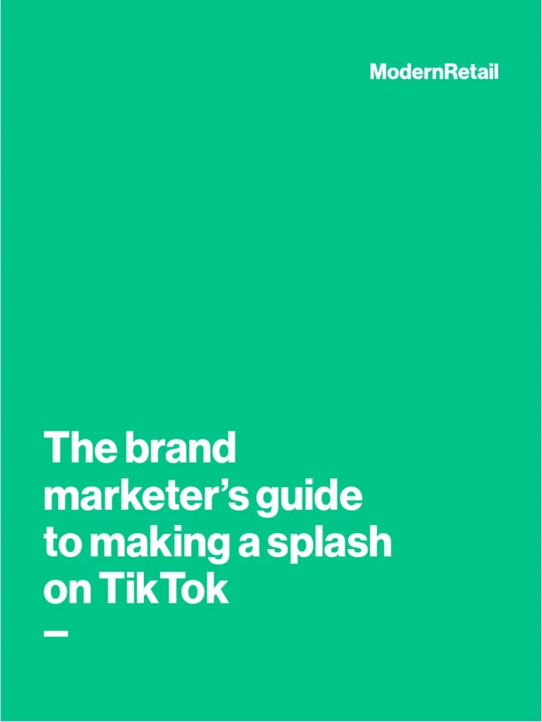 MR TikTok Guide For Brands | PDF | Brand | Walmart