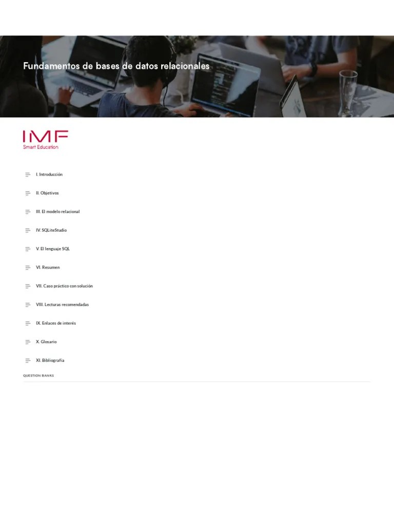 4 - Fundamentos De Bases De Datos Relacionales | PDF | SQL | Bases De Datos