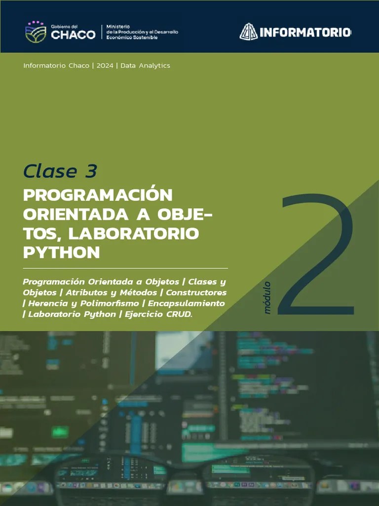 3 - Programación Orientada A Objetos, Laboratorio Python | PDF | Objeto (informática) | Herencia ...