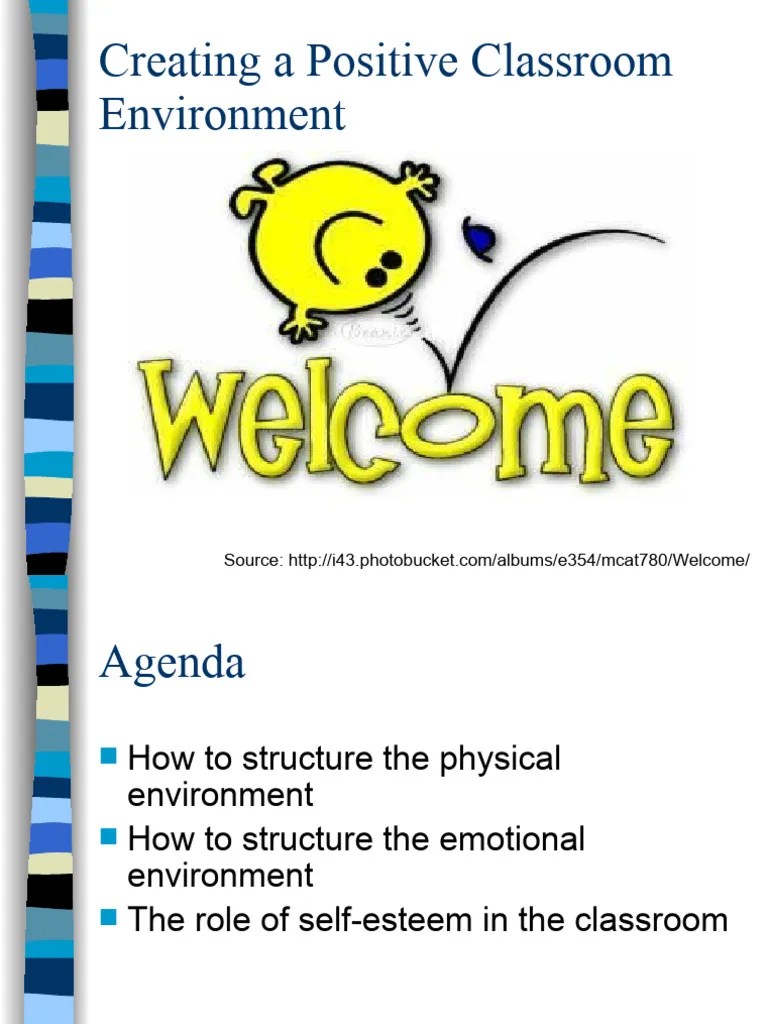 Creating A Positive Classroom Environment | PDF | Classroom ...
