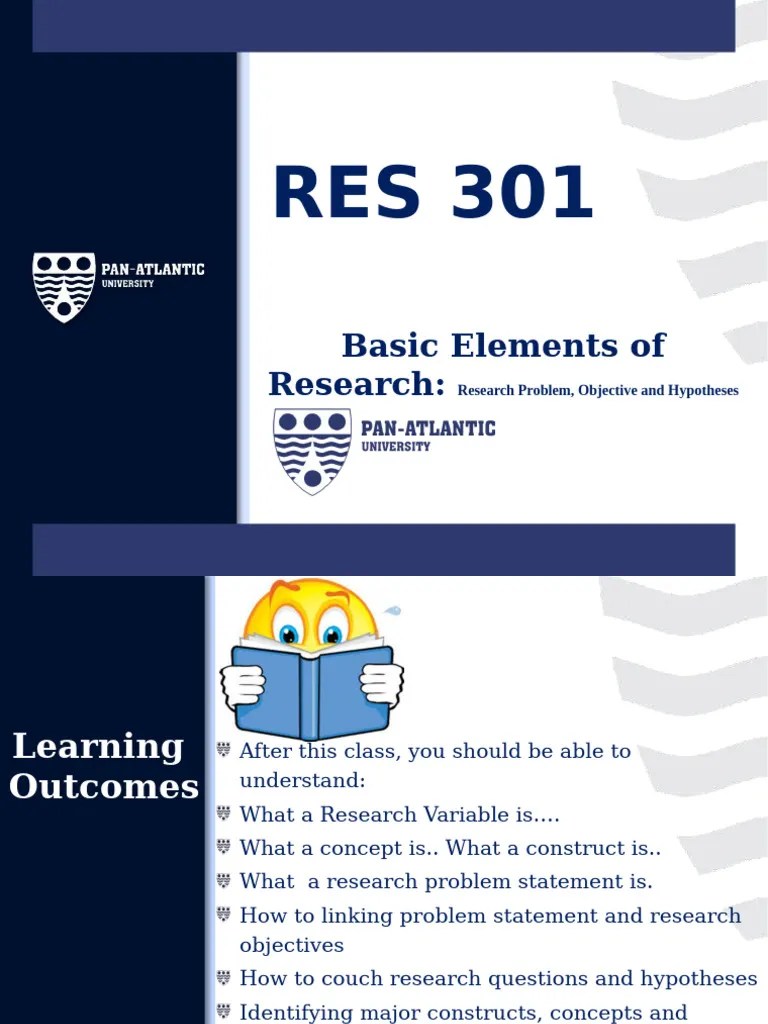 Week 3 4 Basic Elements Of Research | PDF | Dependent And Independent ...