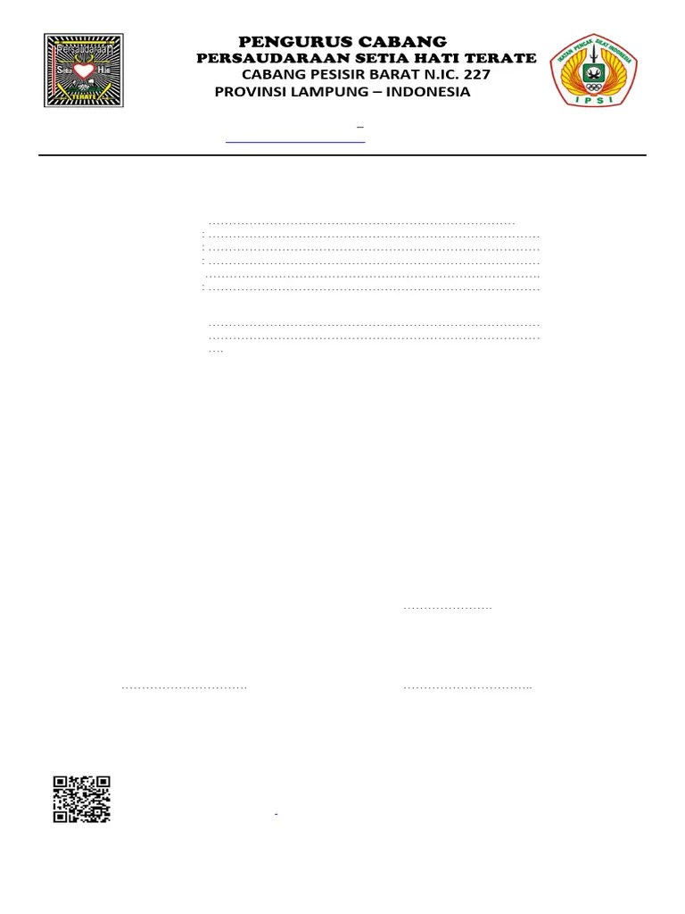 FORMULIR PENDAFTARAN SISWA BARU PSHT TAHUN 2024 | PDF