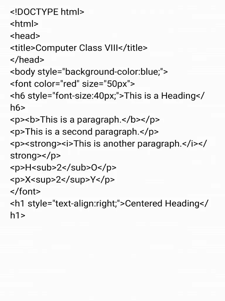 HTML CODE For Beginners | PDF