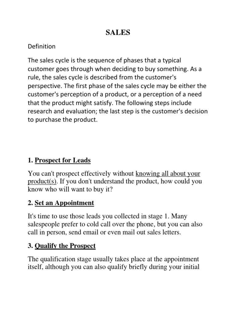 Sales: 1. Prospect For Leads | PDF | Sales | Business