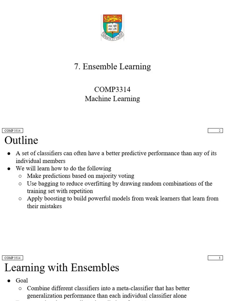 Ensemble Learning | PDF | Statistical Classification | Machine Learning