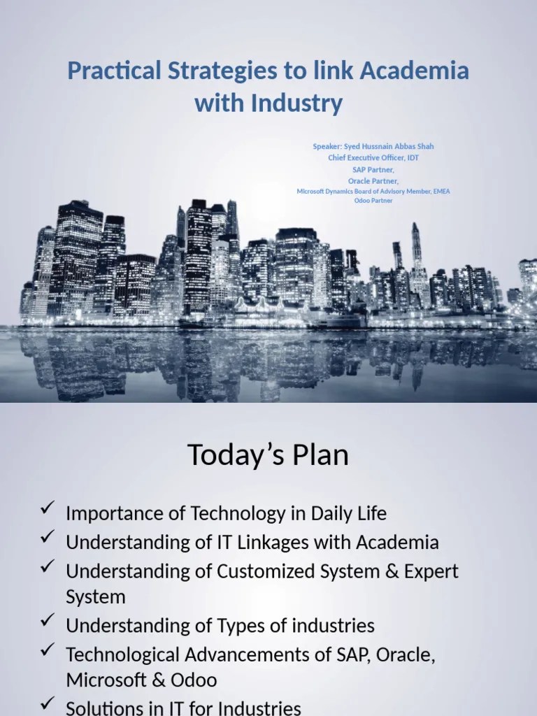 Academia & Industry | PDF | Enterprise Resource Planning | Outsourcing