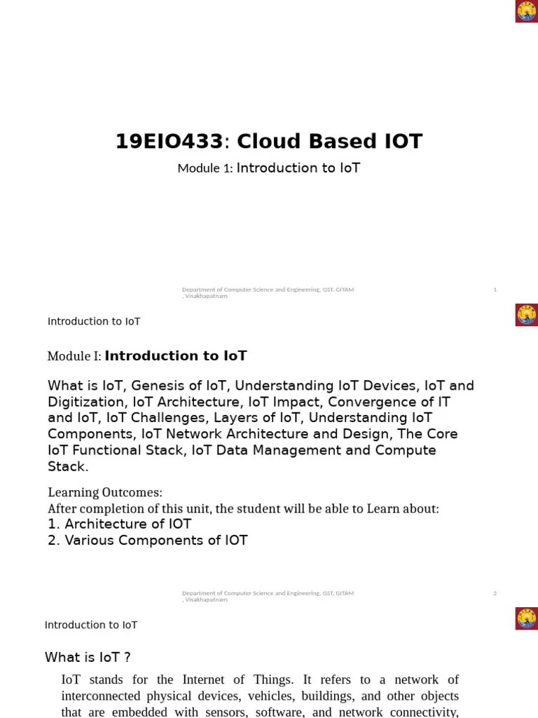 Module 1 - IoT Fundamentals | PDF