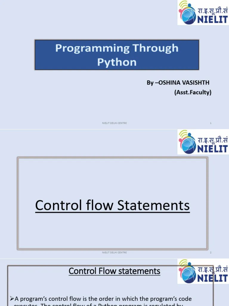 04 Control Flow Statements | PDF